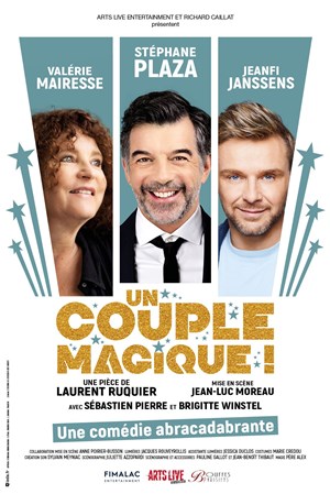 Affiche de Un couple magique | avec Stéphane Plaza, Valérie Mairesse, Jeanfi Jeanssens