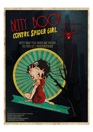 Affiche de Betty boop contre spider girl