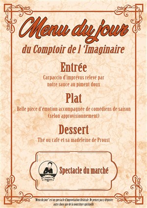 Affiche de Menu du jour