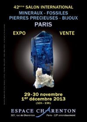 Affiche de Salon international de minéralogie et de bijouterie de Paris | 42ème édition