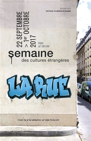 Affiche de Semaine des cultures étrangères 2017 | La Rue