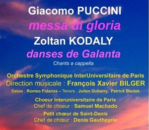 Affiche de Concert anniversaire du Choeur et de l'Orchestre Interuniversitaires