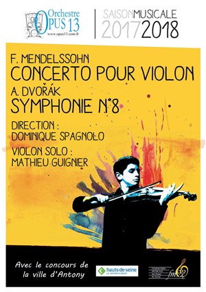 Affiche de Dvorak - Mendelssohn - Opus13