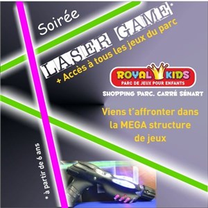 Affiche de Soirée Laser Game dans votre parc de jeux
