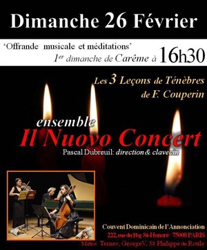Affiche de Les 3 Leçons de Ténèbres de F. Couperin