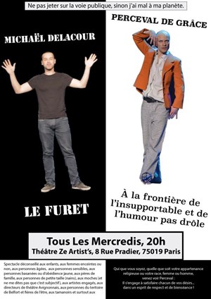 Affiche de Michaël Delacour et Perceval de Grâce dans Humour Caustique et Thérapeutique