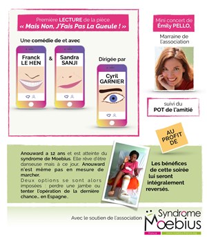 Affiche de Franck Le Hen : Lecture + Emily Pello : Mini Concert | Au profit de la petite Anouward