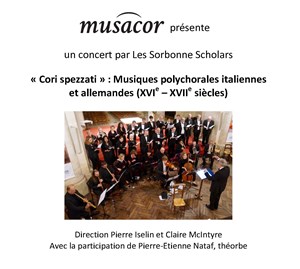 Affiche de Cori spezzati : Musiques polychorales italiennes et allemandes