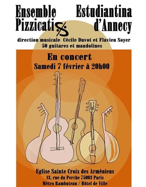 Affiche de Mandolines et Guitares de Paris à Annecy