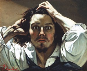 Affiche de Visioconférence : Vie et oeuvre de Gustave Courbet | par Pierre-Yves Jaslet