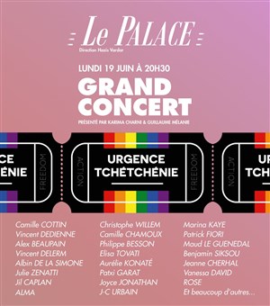 Affiche de Concert Urgence Tchétchénie
