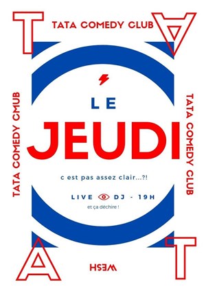 Affiche de Tata Comedy Club + Live & DJ Afterwork
