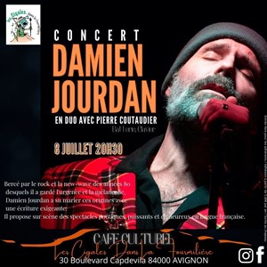Affiche de Damien Jourdan en duo avec Pierre Coutaudier