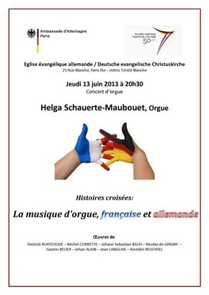 Affiche de Histoires croisées : La musique d'orgue, française et allemande