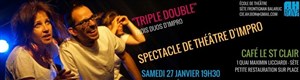 Affiche de Triple Double - Trois duos d'impro !