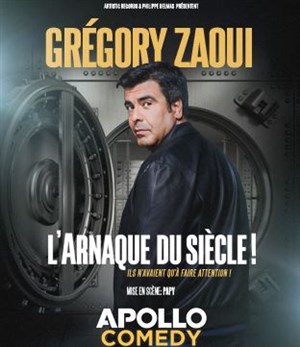 Affiche de Gregory Zaoui dans L'arnaque du siècle !