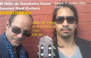 Affiche de Concert + Jam flamenco : El niño de Gambetta, Laurent Noel