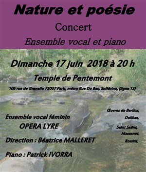 Affiche de Nature et poésie | par le choeur Opéra Lyre