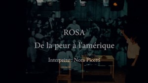 Affiche de Rosa de la peur à l'Amérique