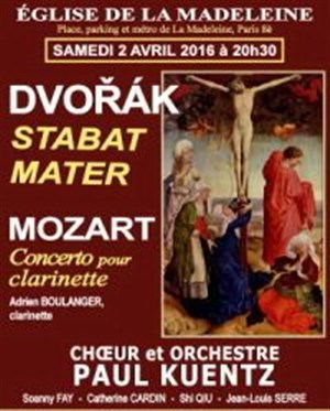 Affiche de Dvorak : Estabat Mater / Mozart : Concert pour Clarinette