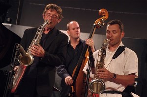 Affiche de Michael Cheret & Nicolas Montier quintet "Zoot Sims & Al Cohn Remembered"