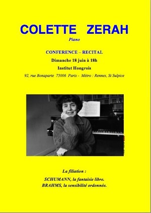 Affiche de Conférence-concert
