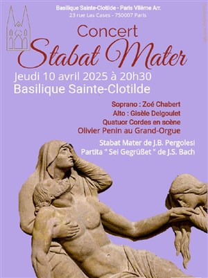 Affiche de Stabat Mater de JB. Pergolèse