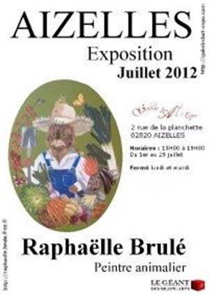 Affiche de Exposition Raphaëlle Brulé à Aizelles