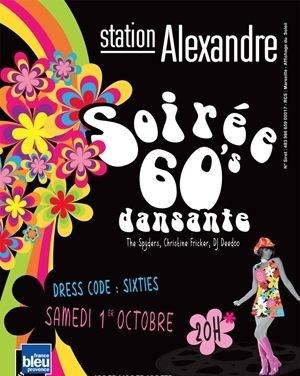 Affiche de Grande soirée sixties à Station Alexandre