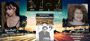 Affiche de Récital de Noël : Soprano, Mezzo Soprano et Piano