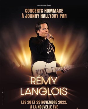 Affiche de Concert hommage à Johnny Hallyday | par Remy Langlois
