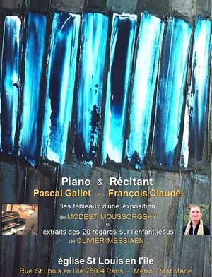 Affiche de Récital Piano & Lectures