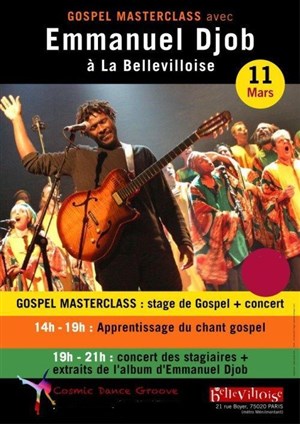 Affiche de Show case Emmanuel Djob & guests