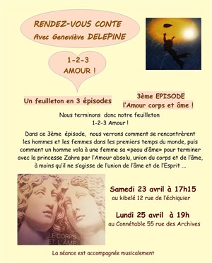 Affiche de Spectacle de contes : l'Amour corps et âme !
