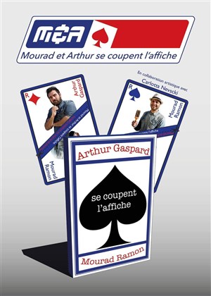 Affiche de Mourad Ramon et Arthur Gaspard dans Mourad et Arthur se coupent l'affiche