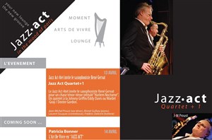 Affiche de Jazz Act 4tet invite le saxophoniste René Gervat
