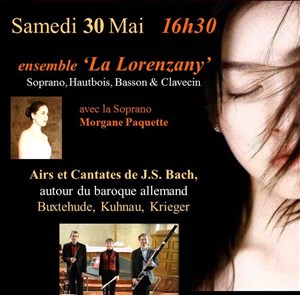 Affiche de Airs et Cantates de J.S. Bach,