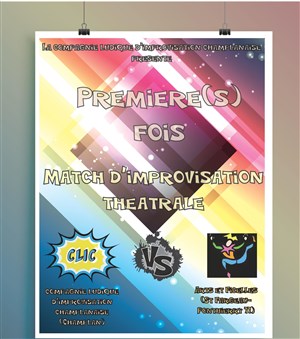Affiche de Match d'impro Clic vs Arts et ficelles