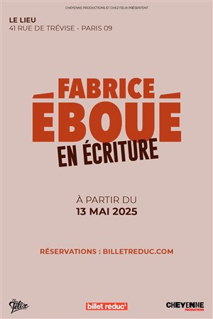 Affiche de Fabrice Eboué | En écriture