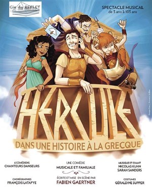 Affiche de Hercule dans une histoire à la grecque