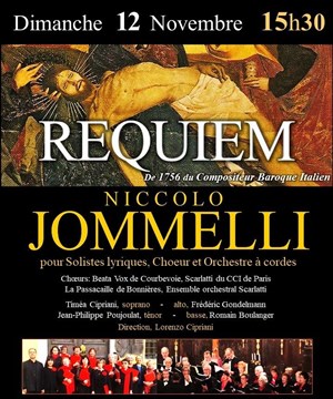 Affiche de Requiem de Niccolo Jommelli | Baroque Italien
