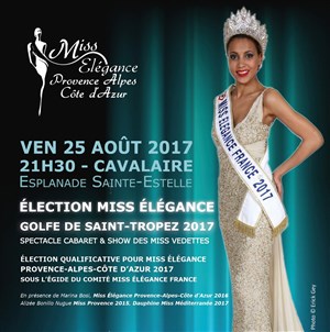 Affiche de Election Miss Élégance | Golfe de Saint-Tropez 2017