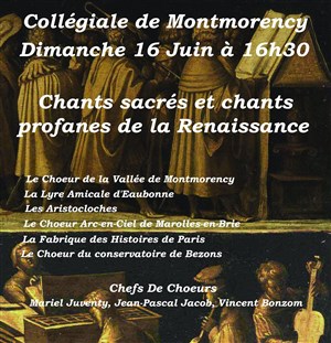 Affiche de Chants sacrés et chants profanes de la Renaissance
