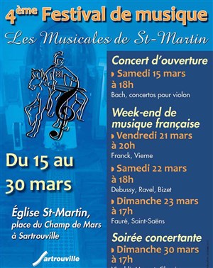 Affiche de Soirée Concertante | Par l'ensemble "Les Solistes de Saint-Martin"