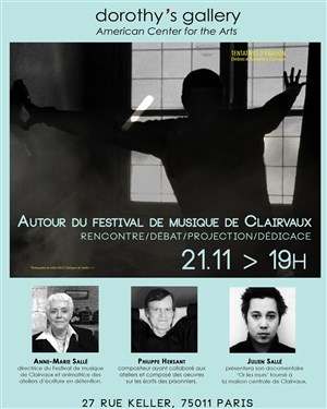 Affiche de Le festival de musique de Clairvaux : rencontre, projection, débat et dédicace