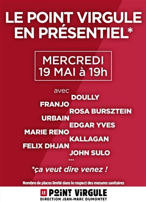 Affiche de Le Point Virgule en présentiel