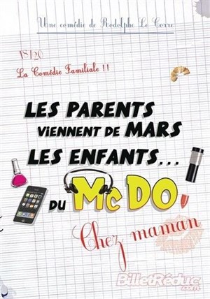 Affiche de Les parents viennent de mars... les enfants du Mcdo ! Chez maman