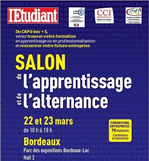 Affiche de Salon de l'apprentissage et de l'alternance de Bordeaux