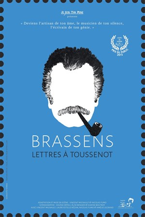 Affiche de Brassens, lettres à Toussenot