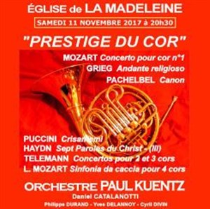 Affiche de Prestige du cor - Daniel Catalanotti